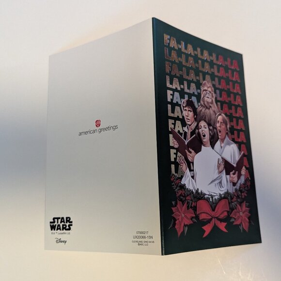 Star Wars Caroling Holiday Cards Princess Leia Chewbacca Luke Han Christmas 9 Ct - Picture 5 of 7